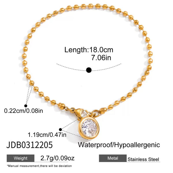 Wholesale Women's Jewelry Set Geometric Stainless Steel And Titanium Steel Electroplated Earrings Necklaces And Bracelets