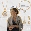Wholesale Women's Jewelry Set Geometric Stainless Steel And Titanium Steel Electroplated Earrings Necklaces And Bracelets