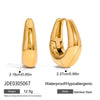 Wholesale Women's Jewelry Set Geometric Stainless Steel And Titanium Steel Electroplated Earrings Necklaces And Bracelets