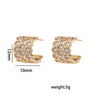 Wholesale Women's Jewelry Set Honeycomb Pattern Light Luxury Style Gold Plated Environmentally Friendly Copper O Word Chain Necklace And Earrings