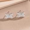Wholesale Women's Jewelry Set Light Luxury Geometric Style Cross Crown Roman Numerals Electroplated Environmentally Friendly Copper And Titanium Steel Necklace And Earrings