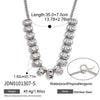 Wholesale Women's Jewelry Set Stainless Steel And Titanium Steel Electroplated Geometric Necklace And Bracelet With O Word Chain