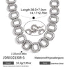 Wholesale Women's Jewelry Set Stainless Steel And Titanium Steel Electroplated Geometric Necklace And Bracelet With O Word Chain