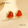 Wholesale Women's Jewelry Set Stainless Steel 18K Electroplated Heart Water Drop Bell Fashion Geometry Accessories