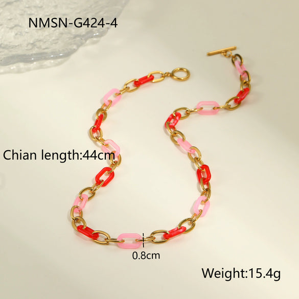 Wholesale Women's Jewelry Set Stainless Steel 18K Electroplated Heart Water Drop Bell Fashion Geometry Accessories