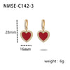 Wholesale Women's Jewelry Set Stainless Steel 18K Electroplated Heart Water Drop Bell Fashion Geometry Accessories