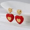 Wholesale Women's Jewelry Set Stainless Steel 18K Electroplated Heart Water Drop Bell Fashion Geometry Accessories