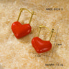 Wholesale Women's Jewelry Set Stainless Steel 18K Electroplated Heart Water Drop Bell Fashion Geometry Accessories