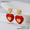 Wholesale Women's Jewelry Set Stainless Steel 18K Electroplated Heart Water Drop Bell Fashion Geometry Accessories