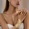 Wholesale Women's Jewelry Set With Animal Design Zinc Alloy Electroplated Necklace Earrings Ring Bracelet