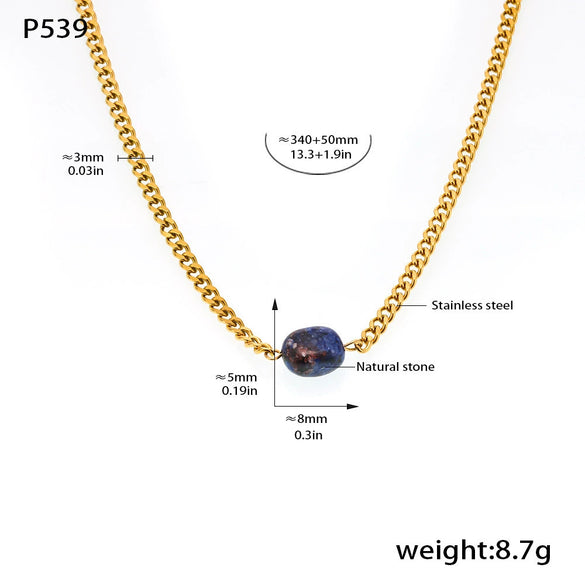Wholesale Women's Jewelry Set With Ferris Wheel Design Electroplated Titanium Steel And Freshwater Pearl Necklace And Earrings