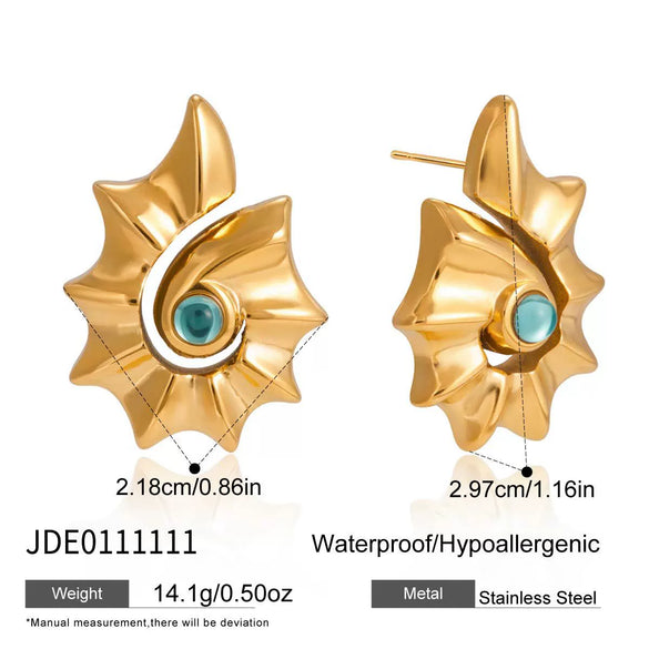 Wholesale Women's Jewelry Set With Marine Life Pattern Made Of Stainless Steel And Titanium Steel Electroplated