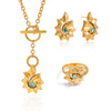Wholesale Women's Jewelry Set With Marine Life Pattern Made Of Stainless Steel And Titanium Steel Electroplated