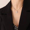 Wholesale Women's Jewelry Set With Pine Stone And Cat's Eye Stone Inlaid Titanium Steel Turquoise Opal Simple Geometric Design