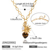 Wholesale Women's Jewelry Stainless Steel Electroplated Necklace With Tiger Eye Stone Heart Shape And Geometric Pattern