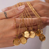Wholesale Women's Jewelry Stainless Steel Flat Snake Overlapping Miami Cuban Chain Bracelet 18K Gold Plated Electroplated