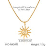Wholesale Women's Jewelry Stainless Steel Shell Chain Electroplated Star Geometric Necklace Bracelet Earrings