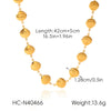 Wholesale Women's Jewelry Stainless Steel Shell Chain Electroplated Star Geometric Necklace Bracelet Earrings