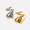 Wholesale Women's Jewelry Stainless Steel Ushaped Open Ring Electroplated Love Winding Nonfading