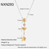 Wholesale Women's Jewelry Stainless Steel Yshaped Chain Set With Animal Zodiac Pattern Vacuum Real Gold Plated In Pvd Furnace