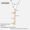Wholesale Women's Jewelry Stainless Steel Yshaped Chain Set With Animal Zodiac Pattern Vacuum Real Gold Plated In Pvd Furnace