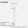 Wholesale Women's Jewelry Stainless Steel Yshaped Chain Set With Animal Zodiac Pattern Vacuum Real Gold Plated In Pvd Furnace