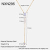 Wholesale Women's Jewelry Stainless Steel Yshaped Chain Set With Animal Zodiac Pattern Vacuum Real Gold Plated In Pvd Furnace