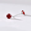 Wholesale Women's Jewelry 925 Sterling Silver Earrings With Geometric Zircon Design