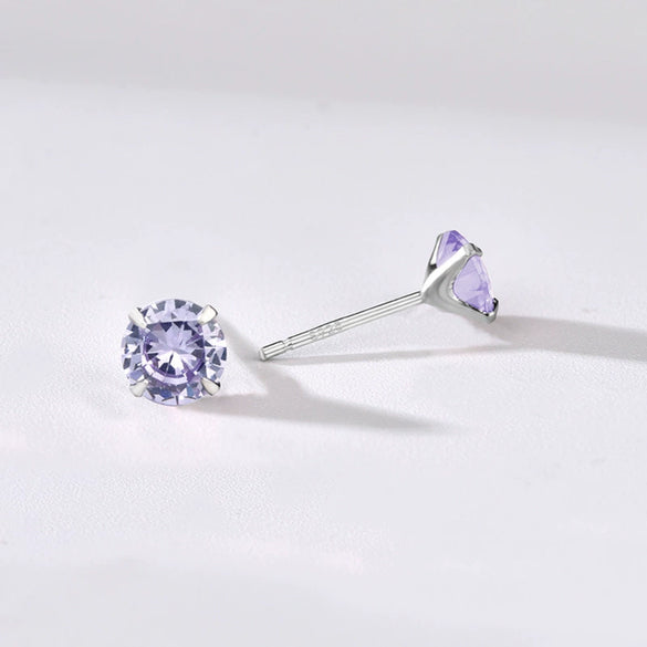Wholesale Women's Jewelry 925 Sterling Silver Earrings With Geometric Zircon Design