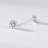 Wholesale Women's Jewelry 925 Sterling Silver Earrings With Geometric Zircon Design