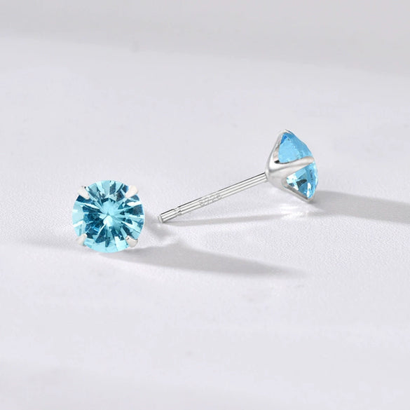 Wholesale Women's Jewelry 925 Sterling Silver Earrings With Geometric Zircon Design