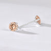 Wholesale Women's Jewelry 925 Sterling Silver Earrings With Geometric Zircon Design