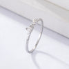 Wholesale Women's Jewelry 925 Sterling Silver English Letter Ring With Geometric Design And Electroplating Treatment