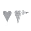 Wholesale Women's Jewelry Sterling Silver 925 Love Heart Water Drop Bell Inlaid Zircon Necklace Earrings Set