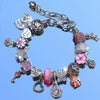 Wholesale Women's Jewelry Sweet Animal Style Zinc Alloy Heartshaped And Crownshaped Bracelet With Electroplating