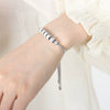 Wholesale Women's Jewelry 316L Stainless Steel Exaggerated Eyes Pendant Bracelet With Geometric Pattern And Dripping Oil Design