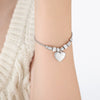 Wholesale Women's Jewelry 316L Stainless Steel Exaggerated Eyes Pendant Bracelet With Geometric Pattern And Dripping Oil Design