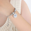 Wholesale Women's Jewelry 316L Stainless Steel Exaggerated Eyes Pendant Bracelet With Geometric Pattern And Dripping Oil Design