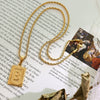 Wholesale Women's Jewelry 316L Stainless Steel Luxury Retro Necklace With Geometric Pattern And Electroplating Treatment