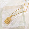 Wholesale Women's Jewelry 316L Stainless Steel Luxury Retro Necklace With Geometric Pattern And Electroplating Treatment