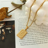 Wholesale Women's Jewelry 316L Stainless Steel Luxury Retro Necklace With Geometric Pattern And Electroplating Treatment