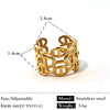 Wholesale Women's Jewelry Vintage Style Animal Pattern Stainless Steel Ring Bracelet Electroplated