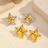Wholesale Women's 18K Gold Electroplated Star Earrings With Light Luxury Style