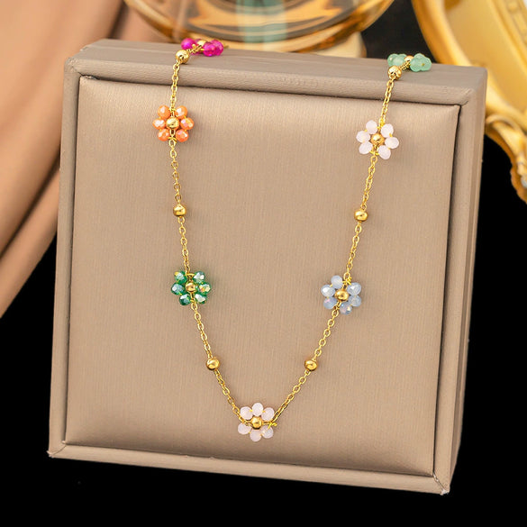 Wholesale Women's 18K Gold Geometric Irregular Chain Necklace With Real Gold Plating In The Furnace
