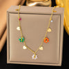 Wholesale Women's 18K Gold Geometric Irregular Chain Necklace With Real Gold Plating In The Furnace