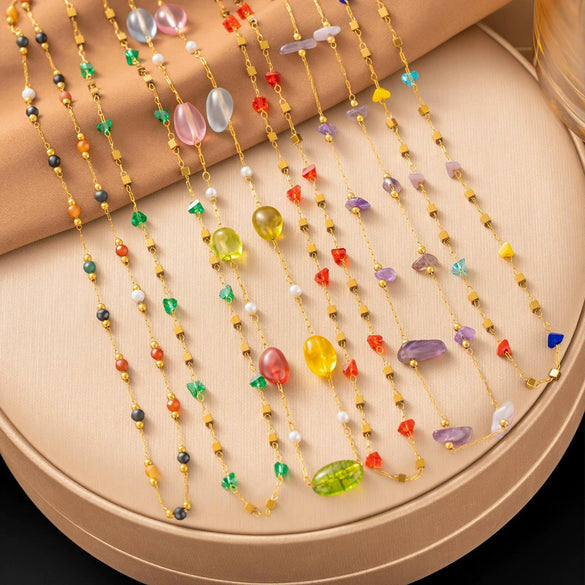 Wholesale Women's 18K Gold Geometric Irregular Chain Necklace With Real Gold Plating In The Furnace