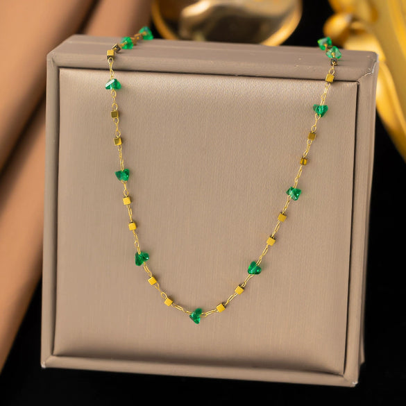 Wholesale Women's 18K Gold Geometric Irregular Chain Necklace With Real Gold Plating In The Furnace