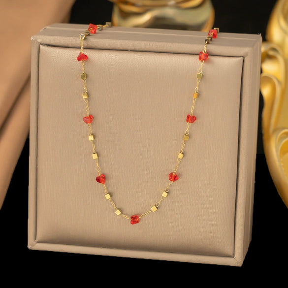 Wholesale Women's 18K Gold Geometric Irregular Chain Necklace With Real Gold Plating In The Furnace
