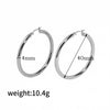 Wholesale Women's 18K Gold Plated Stainless Steel Exaggerated Circle Hollow Geometric Earrings With Electroplating