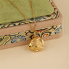 Wholesale Women's 18K Gold Plated Stainless Steel Geometric Minimalist Tropical Fish Pendant Cross Chain Necklace